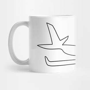 Pilot line drawing Mug